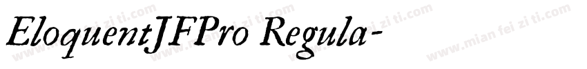 EloquentJFPro Regula字体转换